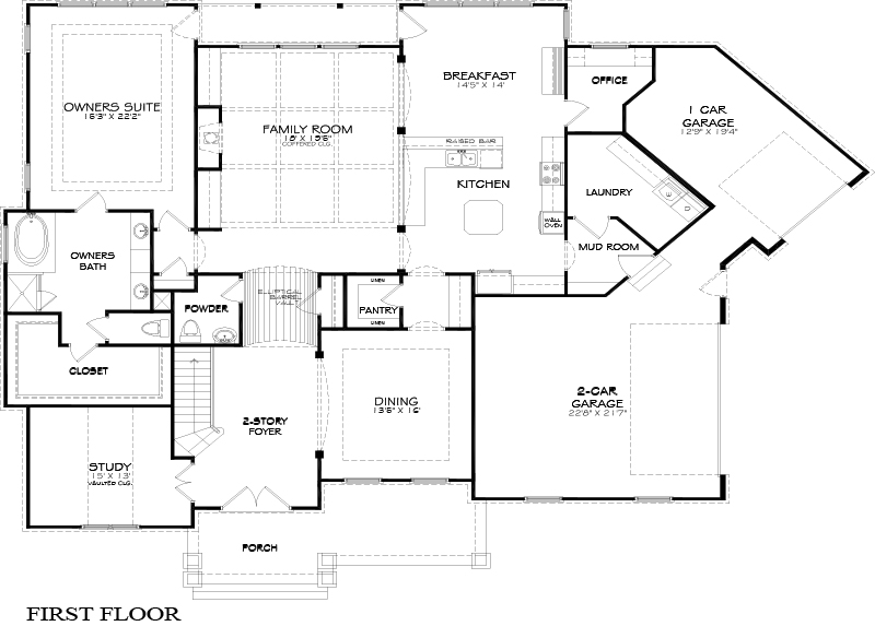 Floor Plan Examples In Color And Black White